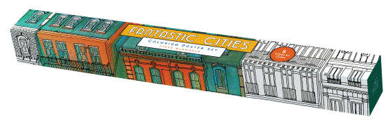 Fantastic Cities: Coloring Poster Set