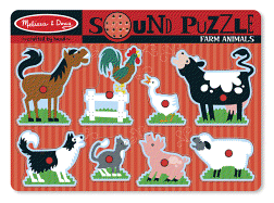 Farm Animals Sound Puzzle - 8 Pieces - Melissa & Doug (Creator)