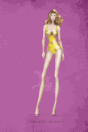 Fashion Sketchbook: Swimsuit Fashion Illustration in Pink Cover, Fashion Croquis Templates for Designers