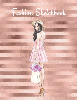 Fashion Sketchbook: The Book for Sketching Your Artistic Fashion Design Ideas. Including 2 Women Line Shapes (Silhouettes) to Help You Sketch. Draw Your Inspiration and Passion. 122 pages - The Prints You Want