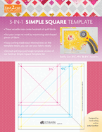 fast2cut 3-in-1 Simple Square Template: Easily Cut 3 12 ", 4 12 " & 5 12 " Squares
