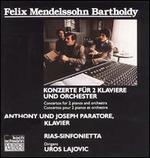 Felix Mendelssohn: Concertos For 2 Pianos And Orchestra - Anthony Paratore (piano); Joseph Paratore (piano); Berlin RIAS Sinfonietta; Uros Lajovic (conductor)