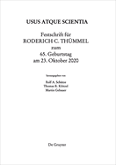 Festschrift F?r Roderich C. Th?mmel Zum 65. Geburtstag Am 23.10.2020