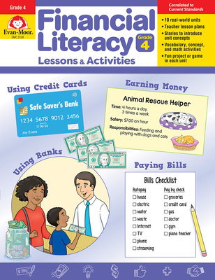 Financial Literacy Lessons and Activities, Grade 4 Teacher Resource - Evan-Moor Educational Publishers