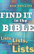 Find It in the Bible: Lists, Lists, and More Lists