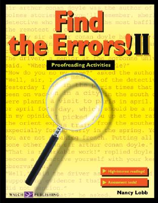 Find the Errors! II: Proofreading Activities - Lobb, Nancy