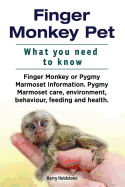 Finger Monkey Pet. What You Need to Know. Finger Monkey or Pygmy Marmoset Information. Pygmy Marmoset Care, Environment, Behaviour, Feeding and Health.