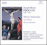 Fiocco: Missa Solemnis: Ave Maria; Homo Quidam - Collegium Instrumentale Brugense; Dirk Snellings (bass); Greta de Reyghre (soprano); Hilde Coppe (soprano);...