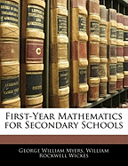 First-Year Mathematics for Secondary Schools