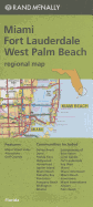 Folded Map South Florida Miami / West Palm Beach Regional