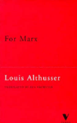 For Marx - Althusser, Louis, Professor