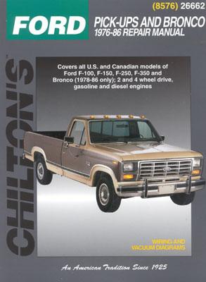 Ford Pick-Ups and Bronco, 1976-86 - Chilton Automotive Books, and The Nichols/Chilton, and Chilton