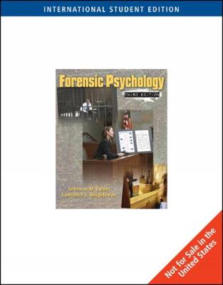 Forensic Psychology, International Edition - Wrightsman, Lawrence S., and Fulero, Solomon M.