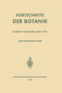 Fortschritte Der Botanik: Zwanzigster Band: Bericht Uber Das Jahr 1957