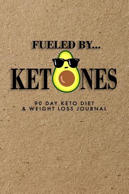 Fueled By Ketones: 90 Day Keto Diet & Weight Loss Journal, Keto Tracker & Planner, Comes with Measurement Tracker & Goals Section, Avocado - Notebooks, Mpp