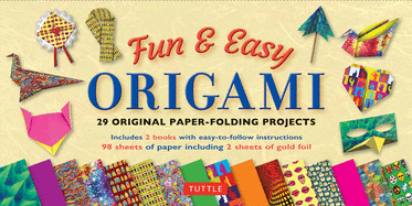 Fun & Easy Origami Kit: 30 Original Paper-Folding Projects: Includes Origami Kit with 2 Instruction Books & 98 High-Quality Origami Papers