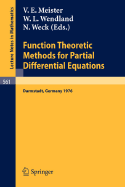Function Theoretic Methods for Partial Differential Equations: Proceedings of the International Symposium Held at Darmstadt, Germany, April, 12-15, 1976