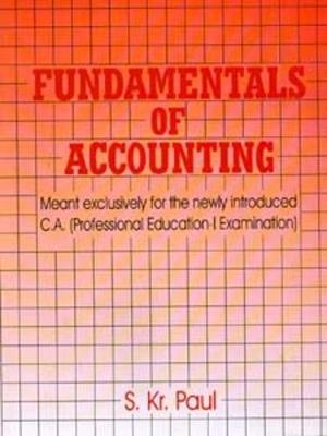 Fundamentals of Accounting - Paul, Paul