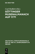 Gttinger Musenalmanach Auf 1771