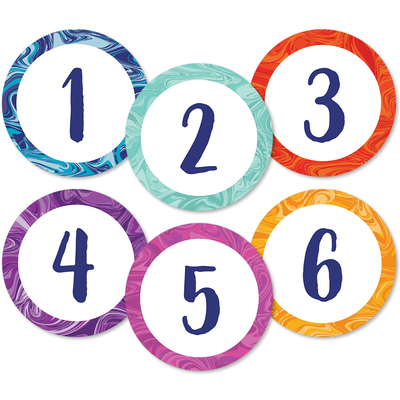 Galaxy Marble Swirl Magnetic Numbers - 