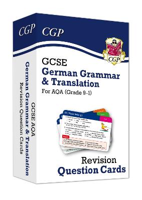 GCSE AQA German: Grammar & Translation Revision Question Cards (For exams in 2025) - CGP Books (Editor)