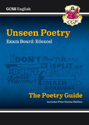 GCSE English Edexcel Unseen Poetry Guide includes Online Edition - CGP Books (Editor)