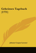 Geheimes Tagebuch (1771)