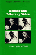 Gender and Literary Voice - Todd, Janet M