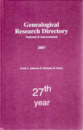 Genealogical Research Directory National and International 2007