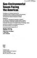 Geo-Environmental Issues Facing the Americas: Proceedings of a Workshop