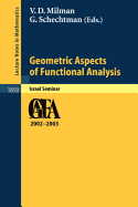 Geometric Aspects of Functional Analysis: Israel Seminar 2002-2003