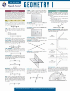 Geometry 1-Rea's Quick Access Reference Chart - The Staff Of Rea