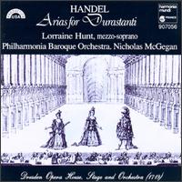 George Frideric Handel: Arias for Durastanti - Drew Minter (vocals); Lorraine Hunt Lieberson (mezzo-soprano); Philharmonia Baroque Orchestra