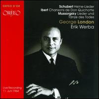 George London sings Schubert, Ibert & Mussorgsky - Erik Werba (piano); George London (bass baritone); Paul Ulanowsky (piano)