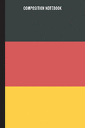 German Composition Notebook - College Ruled Notebook: German Flag Journal - Perfect for Language Learning, School, Student