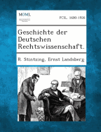 Geschichte Der Deutschen Rechtswissenschaft