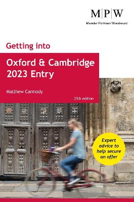 Getting into Oxford and Cambridge 2023 Entry - Carmody, Mat