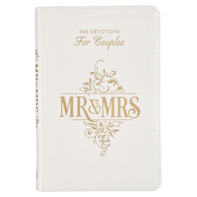 Gift Book Mr. & Mrs. White Faux Leather - Teigen Rob & Joanna