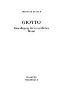Giotto : Grundlegung der neuzeitlichen Kunst