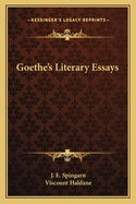 Goethe's Literary Essays