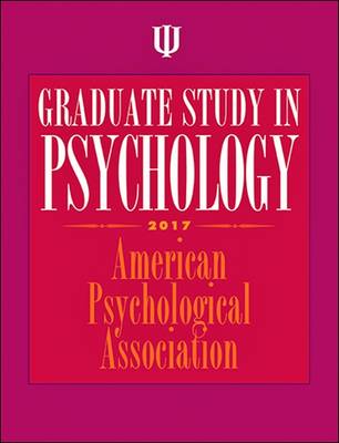 Graduate Study in Psychology - Association, American Psychological