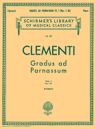 Gradus Ad Parnassum - Book 1: Schirmer Library of Classics Volume 167 Piano Solo