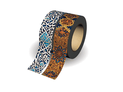 Granada Turquoise/Safavid Indigo Washi Tape by Paperblanks (Washi Tape Mixed Pack)