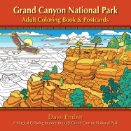Grand Canyon National Park Adult Coloring Book and Postcards
