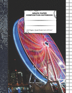 Graph Paper Composition Notebook: 110 Pages - Quad Ruled 4x4 - 8.5" x 11" Fireworks Large Notebook with Grid Paper - Math Notebook For Students