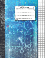 Graph Paper Composition Notebook: 110 Pages - Quad Ruled 4x4 - 8.5" x 11" Large Notebook with Grid Paper - Math Notebook For Students