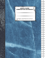 Graph Paper Composition Notebook: 110 Pages - Quad Ruled 4x4 - 8.5" x 11" Marble Large Notebook with Grid Paper - Math Notebook For Students