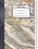 Graph Paper Composition Notebook: 110 Pages - Quad Ruled 4x4 - 8.5" x 11" Marble Large Notebook with Grid Paper - Math Notebook For Students