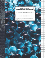 Graph Paper Composition Notebook: 110 Pages - Quad Ruled 4x4 - 8.5" x 11" Marble Large Notebook with Grid Paper - Math Notebook For Students