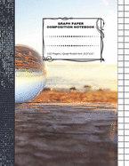 Graph Paper Composition Notebook: 110 Pages - Quad Ruled 4x4 - 8.5" x 11" Marble Large Notebook with Grid Paper - Math Notebook For Students